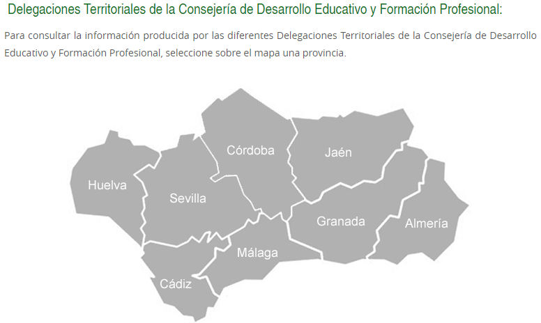 Delegaciones Educativas Andalucia