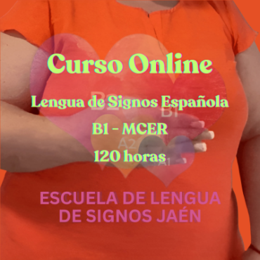 LENGUA DE SIGNOS ESPAÑOLA B1 ONLINE 3 Portada Curso Lse B1 Online Cuadrado
