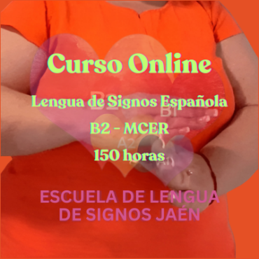 LENGUA DE SIGNOS ESPAÑOLA B2 ONLINE 3 Portada Curso Lse B2 Online Cuadrado