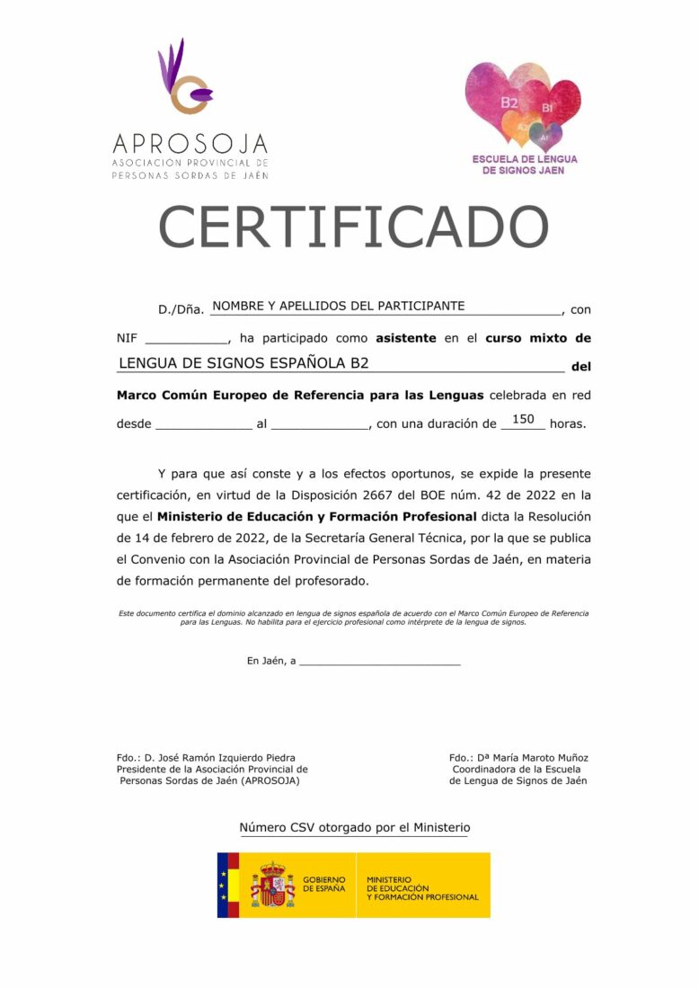 Certificado Ministerio Aprosoja