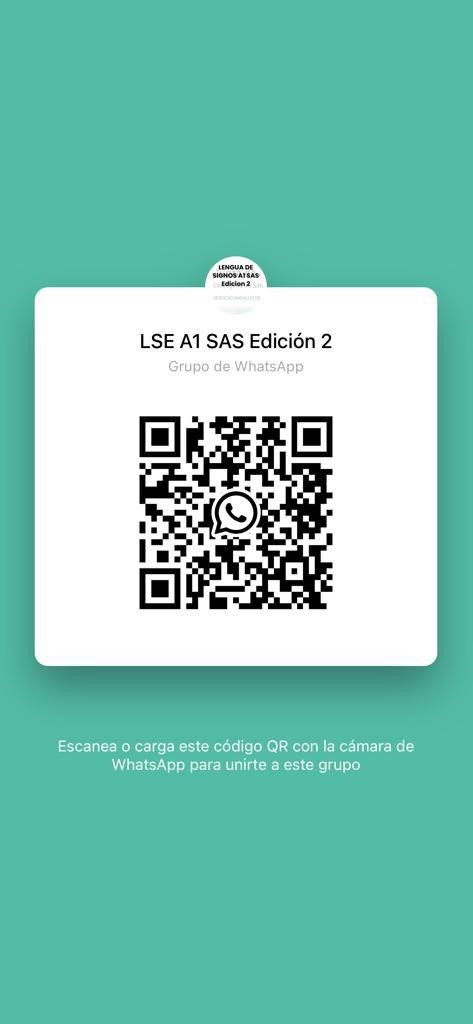 COMO REGISTRARSE AL CURSO EN 2 PASOS: LSE A1 SAS ED.2 5 Qr Lse A1 Sas Ed2