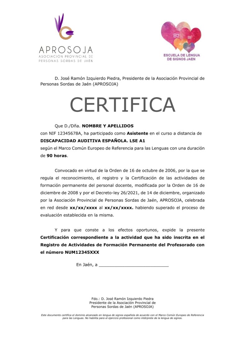 Certificado Disc Aud Lse A1 Ja V2025 01